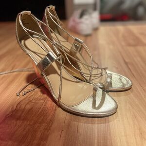 gold heels